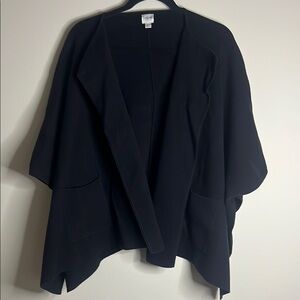 J. Crew Factory Women's Elegant Black Poncho
